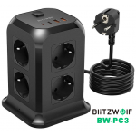 BlitzWolf BW-PC3 πολύπριζο Φορτιστής Airbnp γραφείου